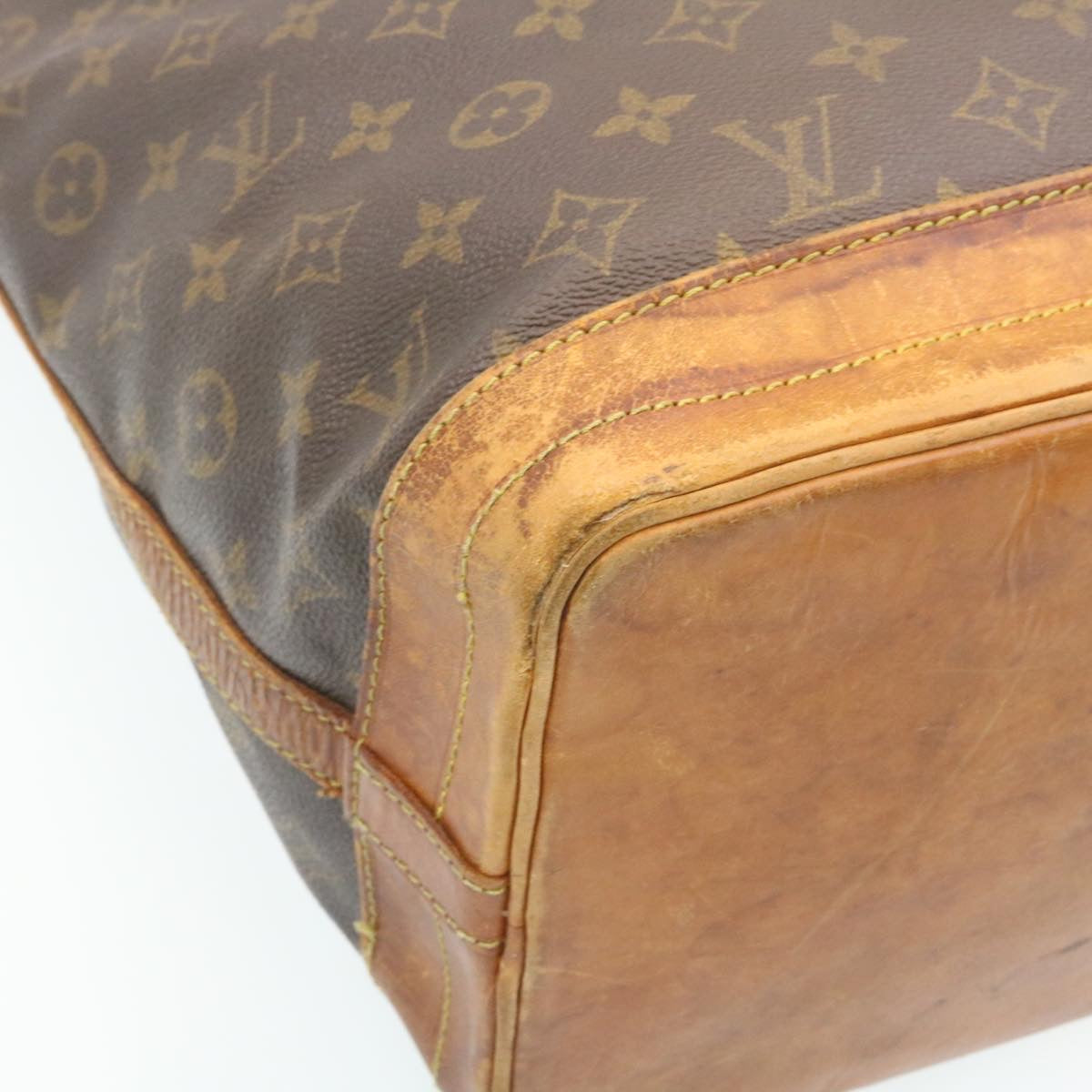 LOUIS VUITTON Monogram Noe Shoulder Bag M42224 LV Auth hk281