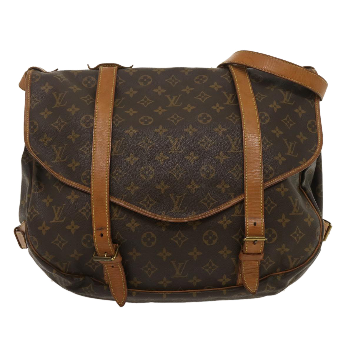 LOUIS VUITTON Monogram Saumur 43 Shoulder Bag M42252 LV Auth hk401 - 0