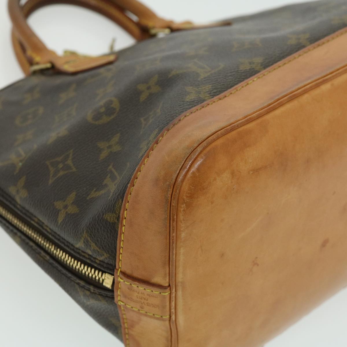 LOUIS VUITTON Monogram Alma Hand Bag M51130 LV Auth hk432