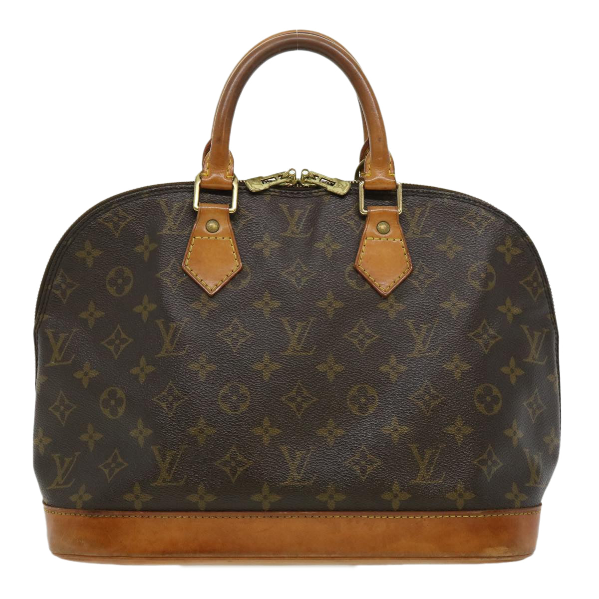 LOUIS VUITTON Monogram Alma Hand Bag M51130 LV Auth hk432