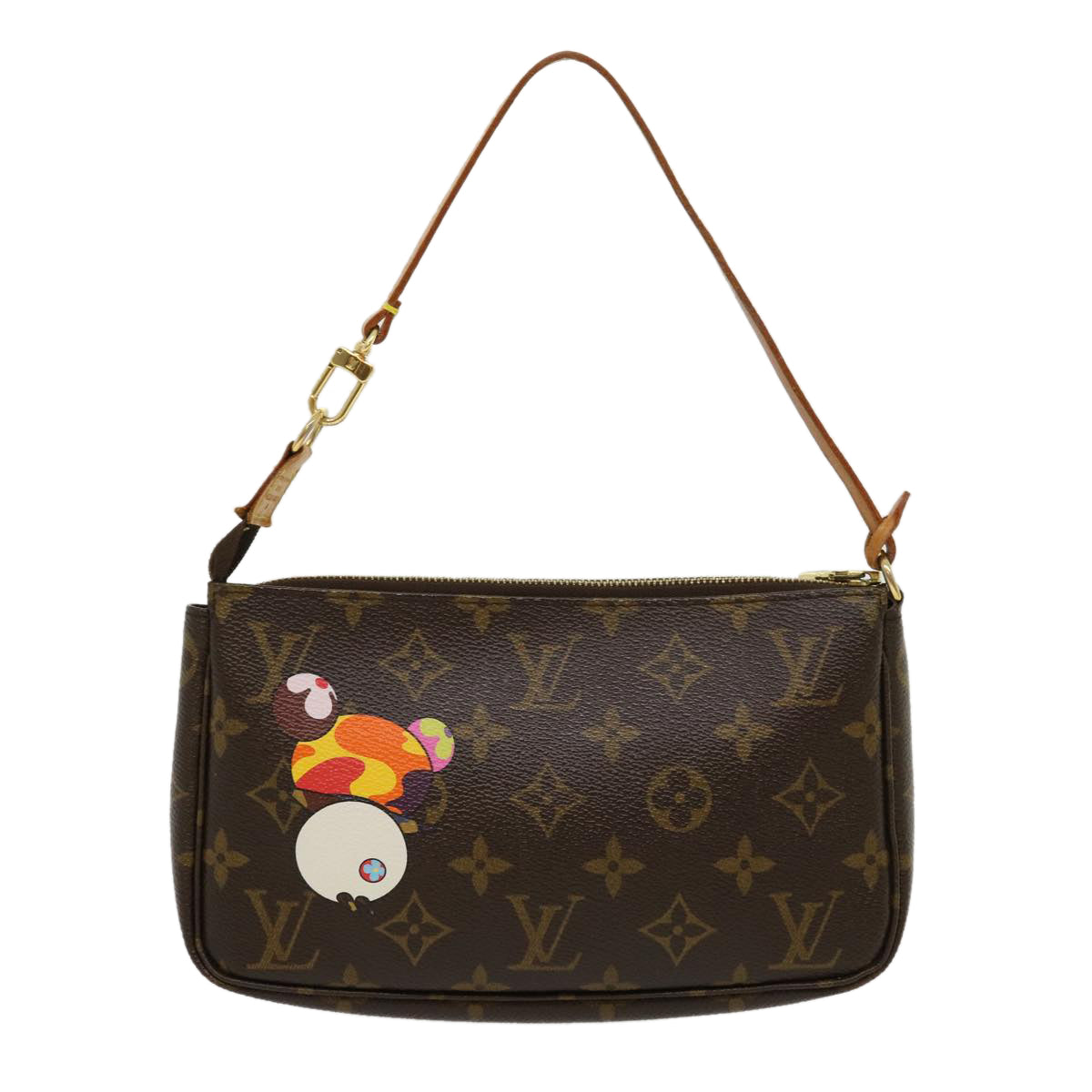 LOUIS VUITTON Monogram panda Pochette Accessoires Pouch 2way M51981  Auth hk474A