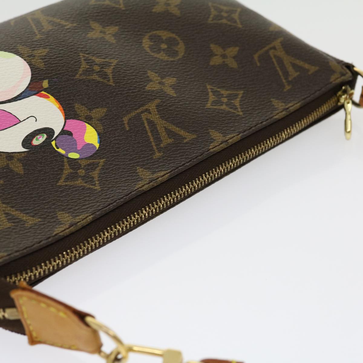 LOUIS VUITTON Monogram panda Pochette Accessoires Pouch 2way M51981  Auth hk474A