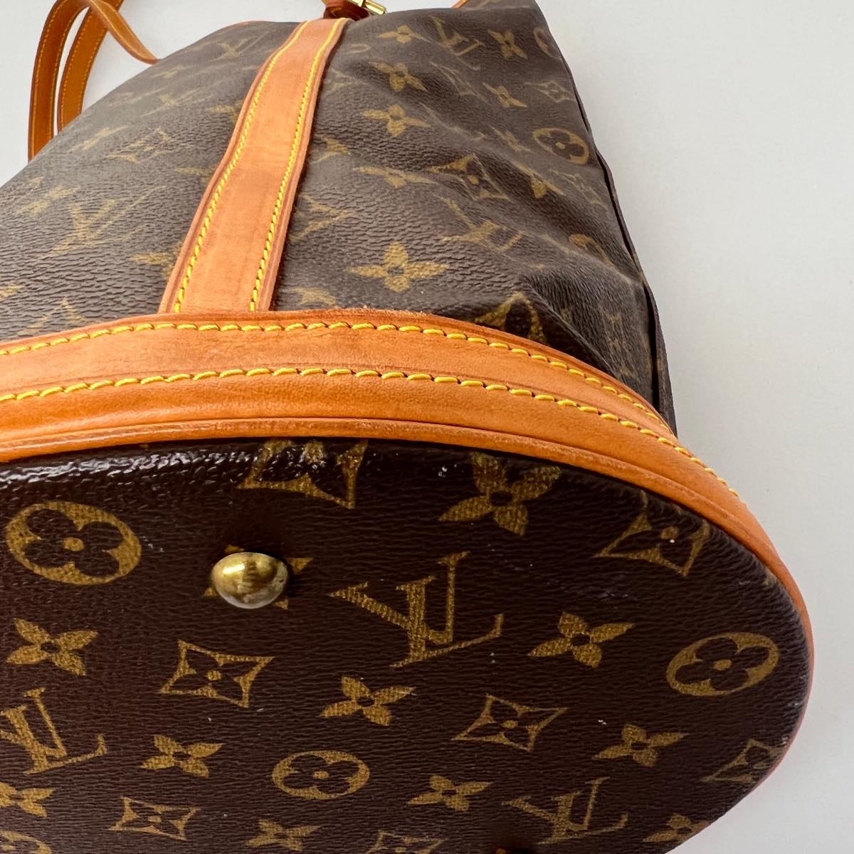 LOUIS VUITTON Monogram Bucket GM Shoulder Bag M42236 LV Auth hk511