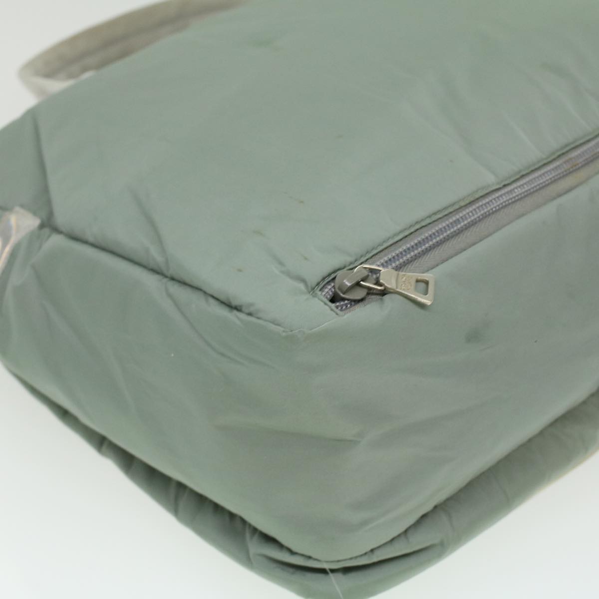 PRADA Sports Hand Bag Nylon Gray Auth hk548