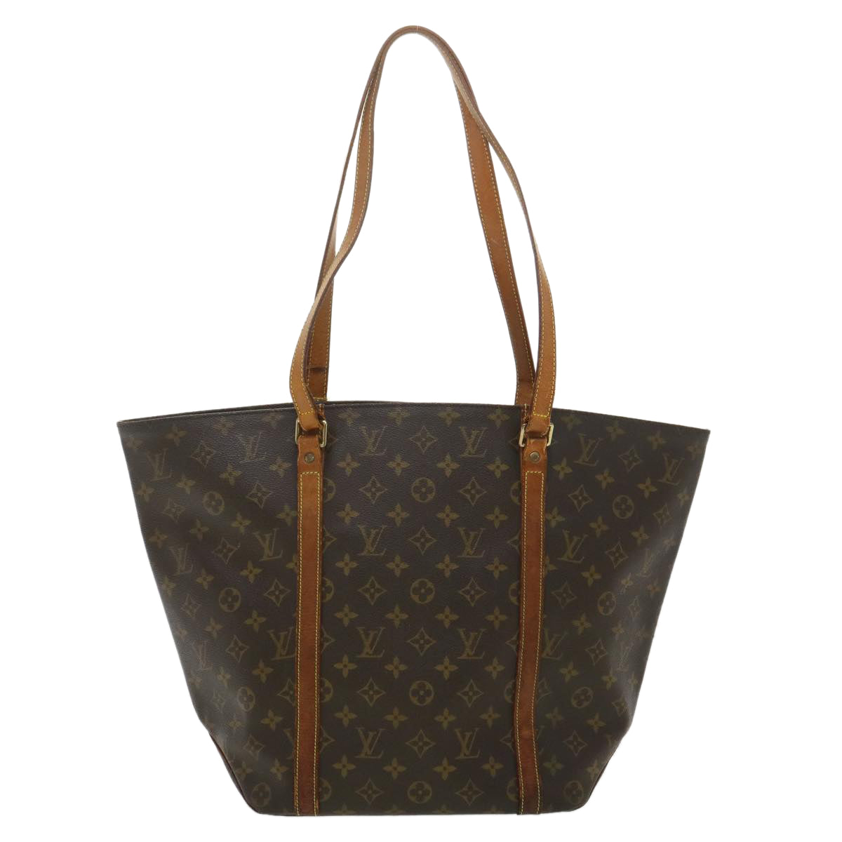 LOUIS VUITTON Monogram Sac Shopping Tote Bag M51108 LV Auth hk563