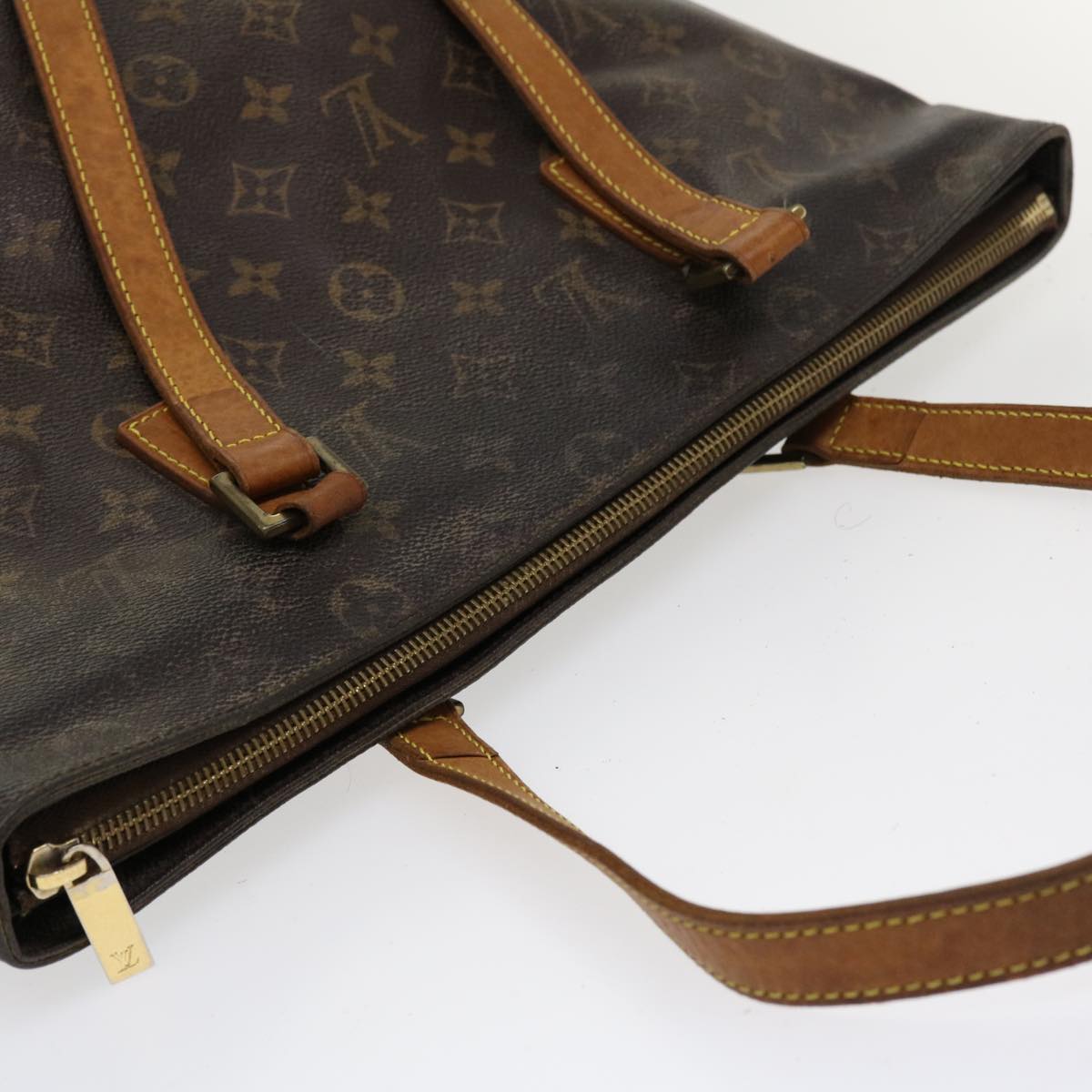 LOUIS VUITTON Monogram Cabas Mezzo Tote Bag M51151 LV Auth hk608