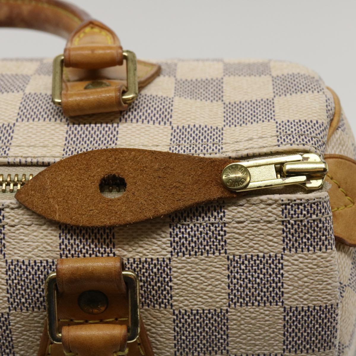 LOUIS VUITTON Damier Azur Speedy 25 Hand Bag N41534 LV Auth hk610