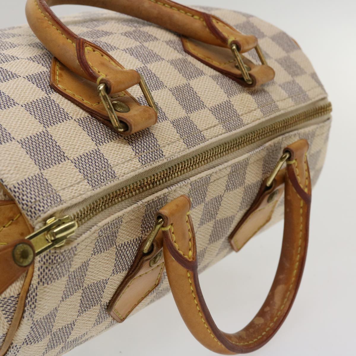 LOUIS VUITTON Damier Azur Speedy 25 Hand Bag N41534 LV Auth hk610