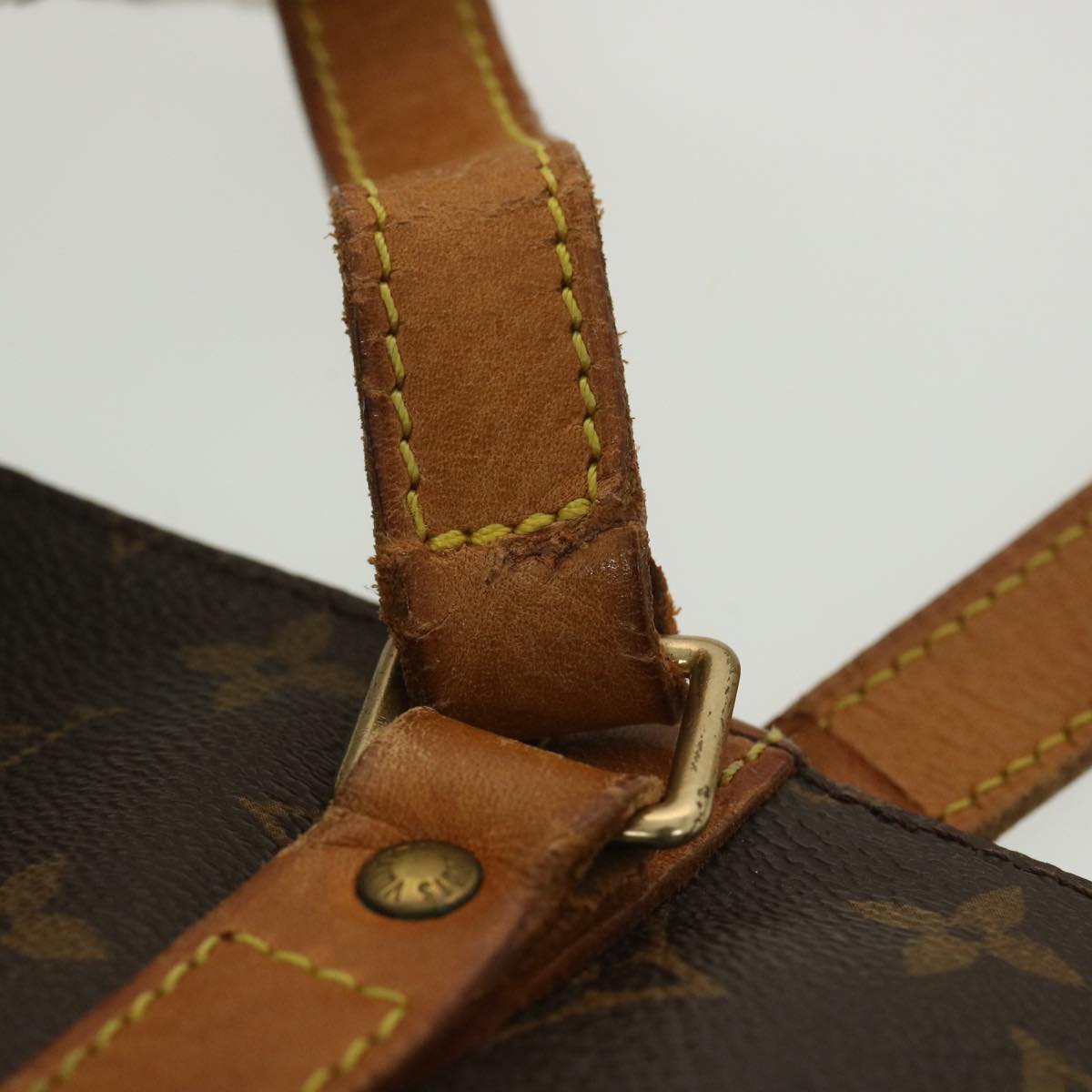 LOUIS VUITTON Monogram Sac Shopping Tote Bag M51108 LV Auth hk634