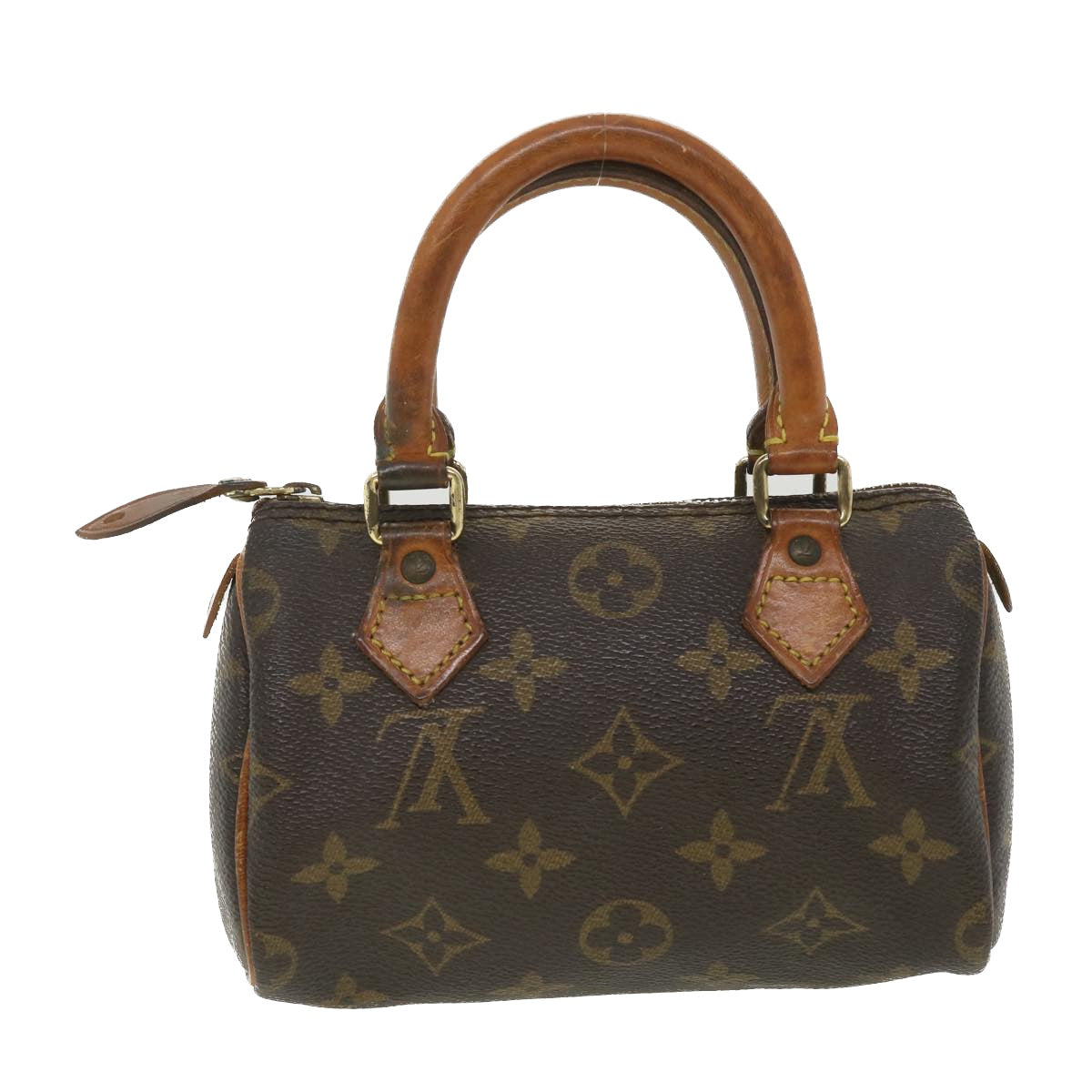 LOUIS VUITTON Monogram Mini Speedy Hand Bag 2way M41534 LV Auth hk645