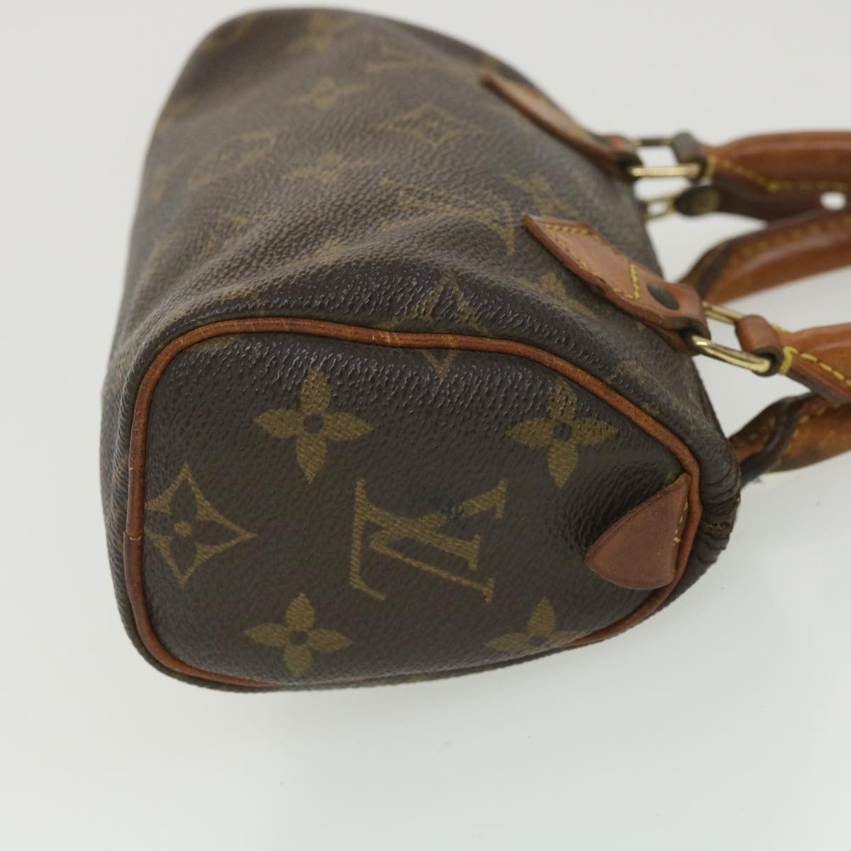 LOUIS VUITTON Monogram Mini Speedy Hand Bag 2way M41534 LV Auth hk645