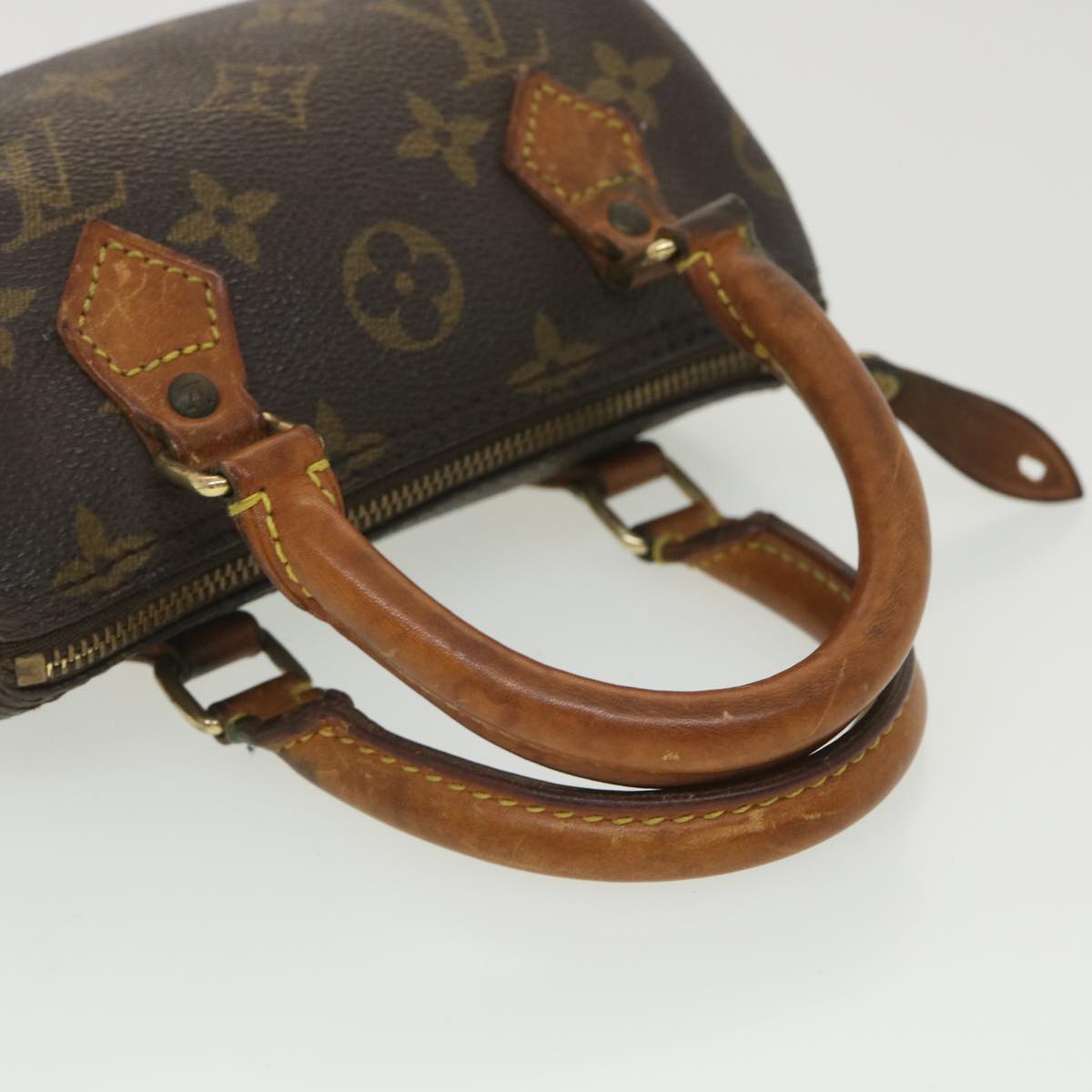 LOUIS VUITTON Monogram Mini Speedy Hand Bag 2way M41534 LV Auth hk645