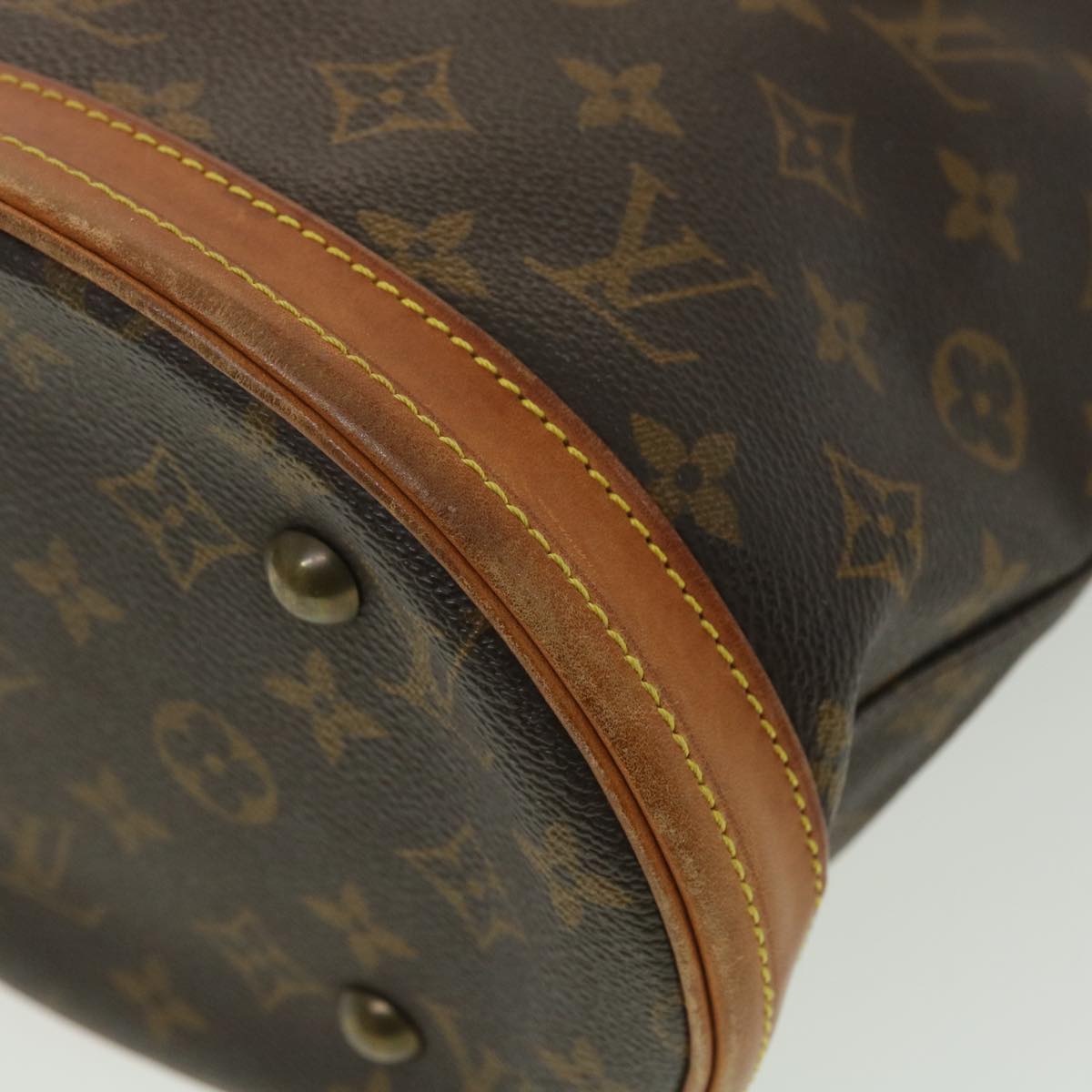 LOUIS VUITTON Monogram Bucket PM Shoulder Bag M42238 LV Auth hk646