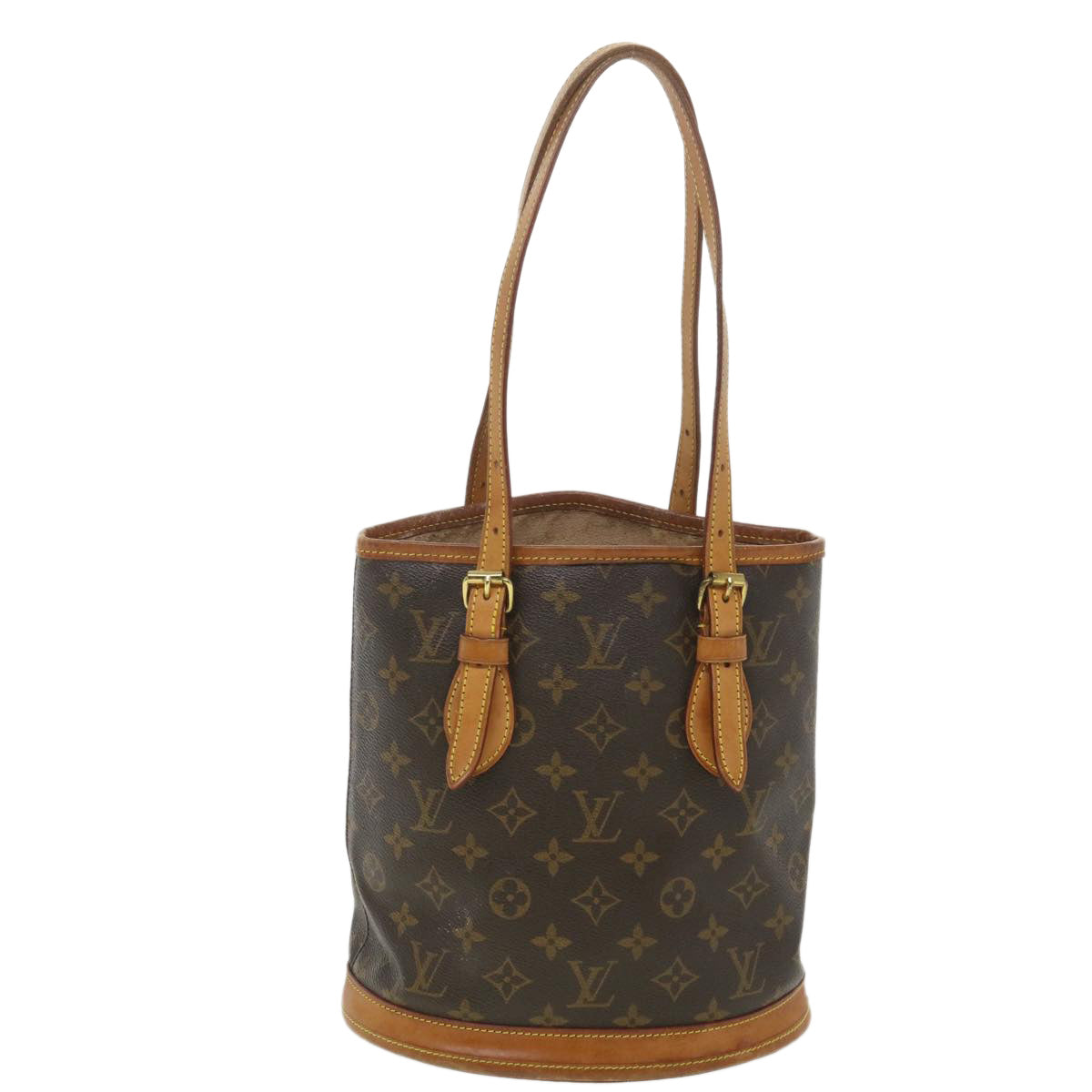 LOUIS VUITTON Monogram Bucket PM Shoulder Bag M42238 LV Auth hk646 - 0