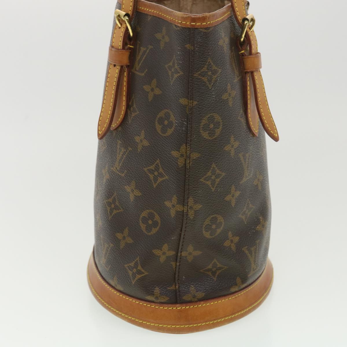 LOUIS VUITTON Monogram Bucket PM Shoulder Bag M42238 LV Auth hk646