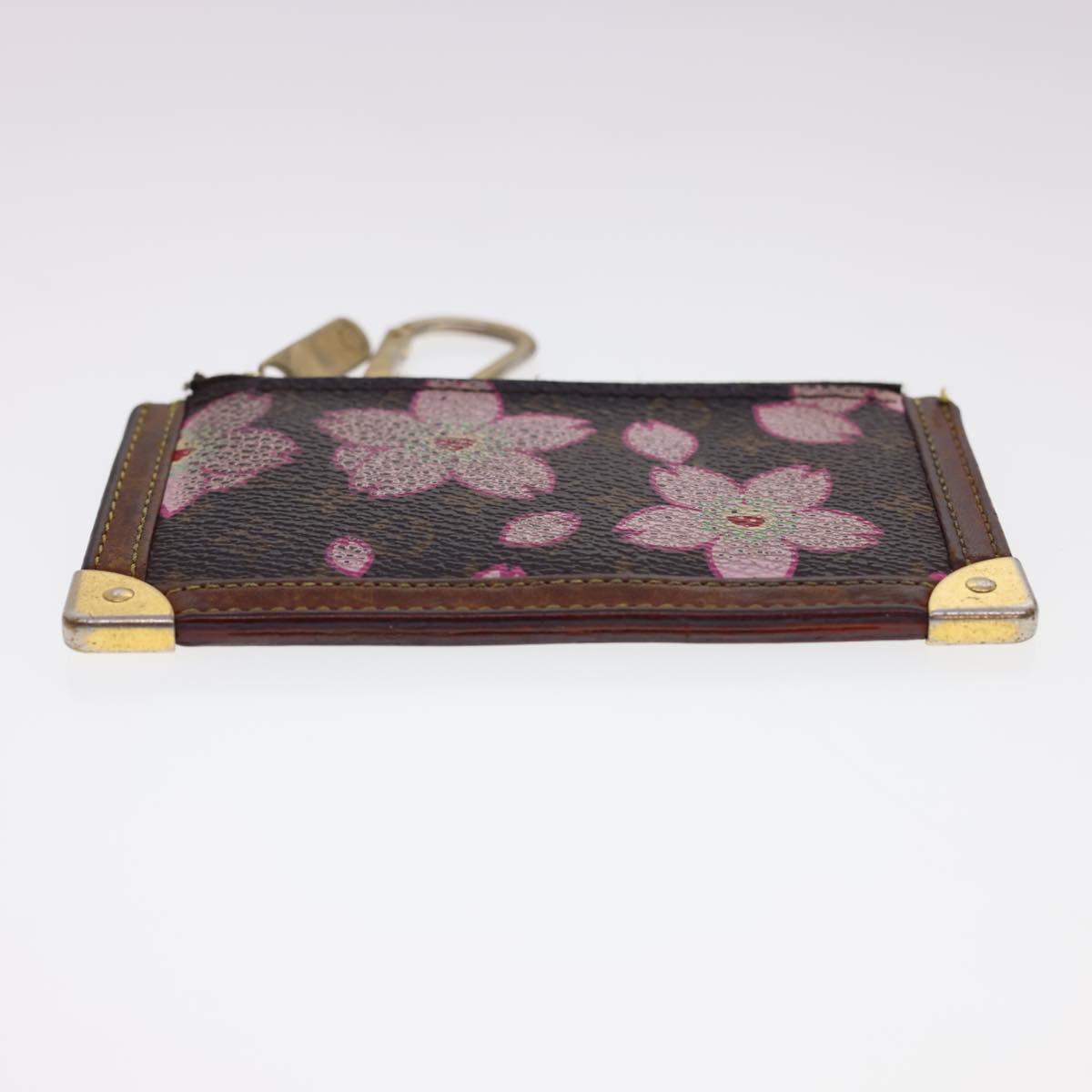 LOUIS VUITTON Monogram Cherry Blossom Pochette Cles Coin Purse M92015 LV hk661