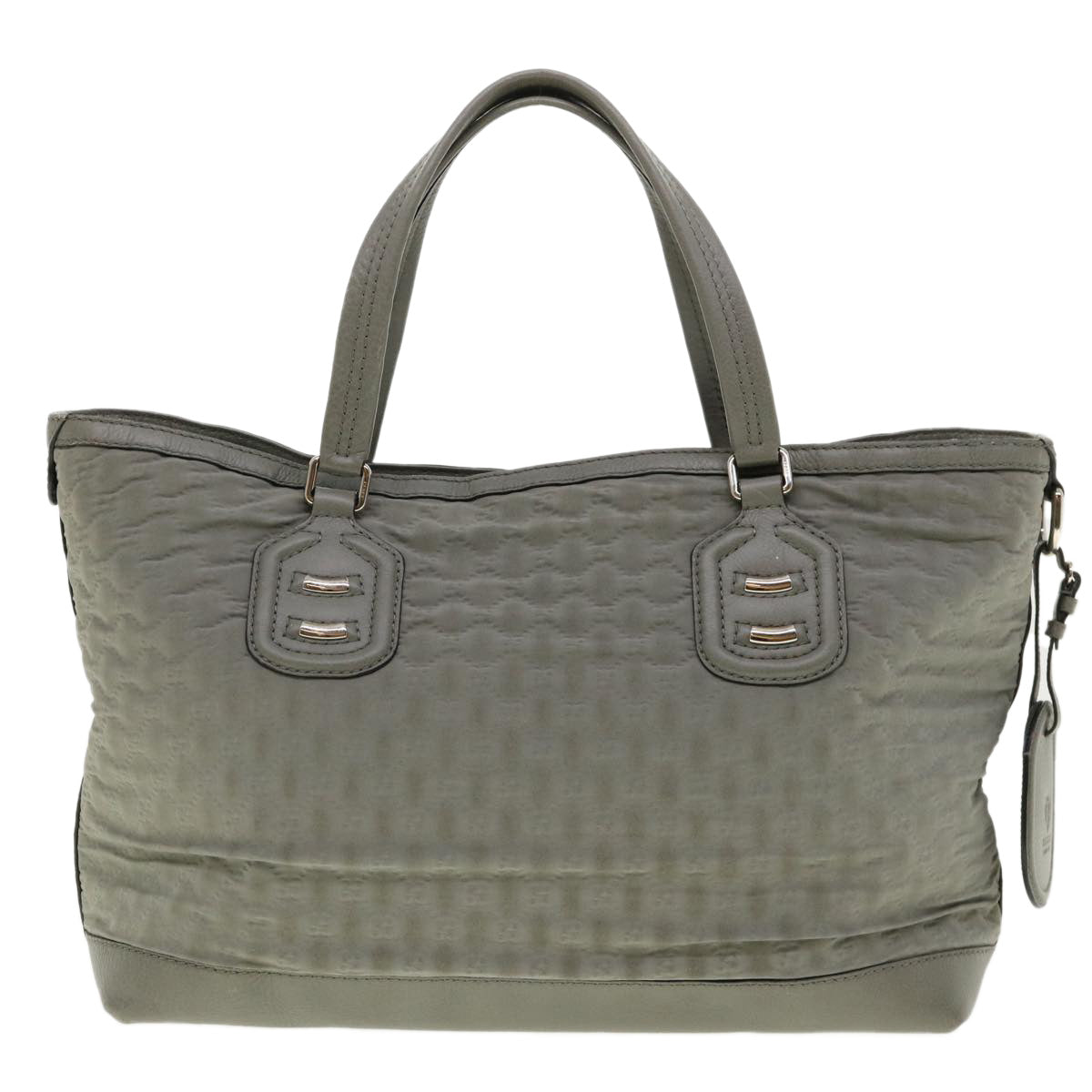 GUCCI GG Canvas Shoulder Bag Gray 241102 Auth hk673 - 0