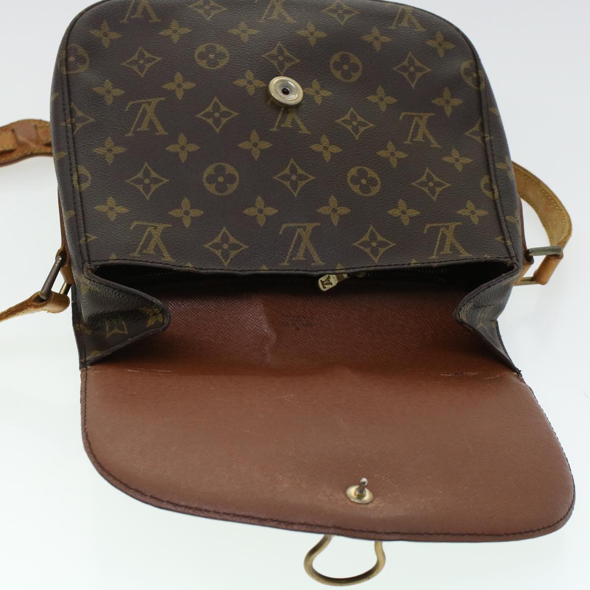 LOUIS VUITTON Monogram Saint Cloud GM Shoulder Bag M51242 LV Auth hk721