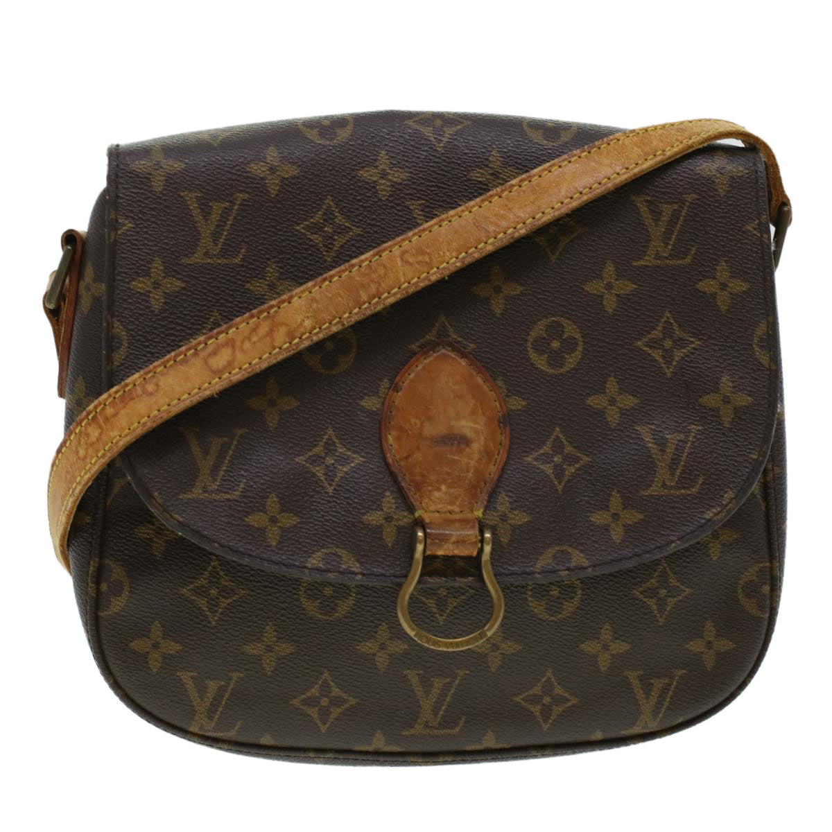 LOUIS VUITTON Monogram Saint Cloud GM Shoulder Bag M51242 LV Auth hk721