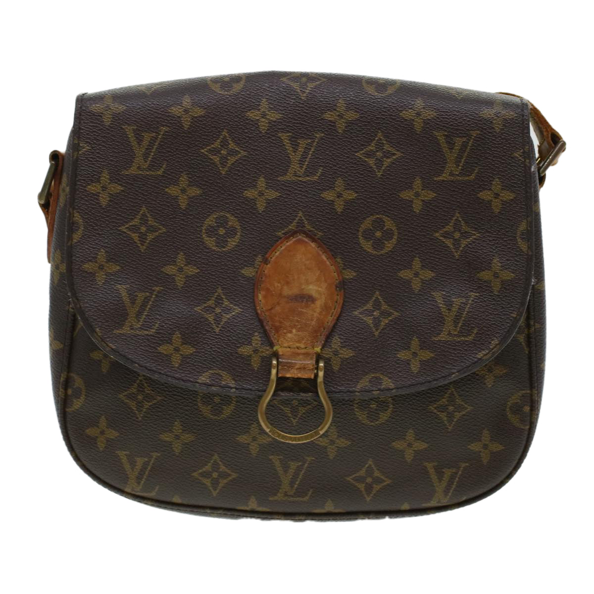 LOUIS VUITTON Monogram Saint Cloud GM Shoulder Bag M51242 LV Auth hk721