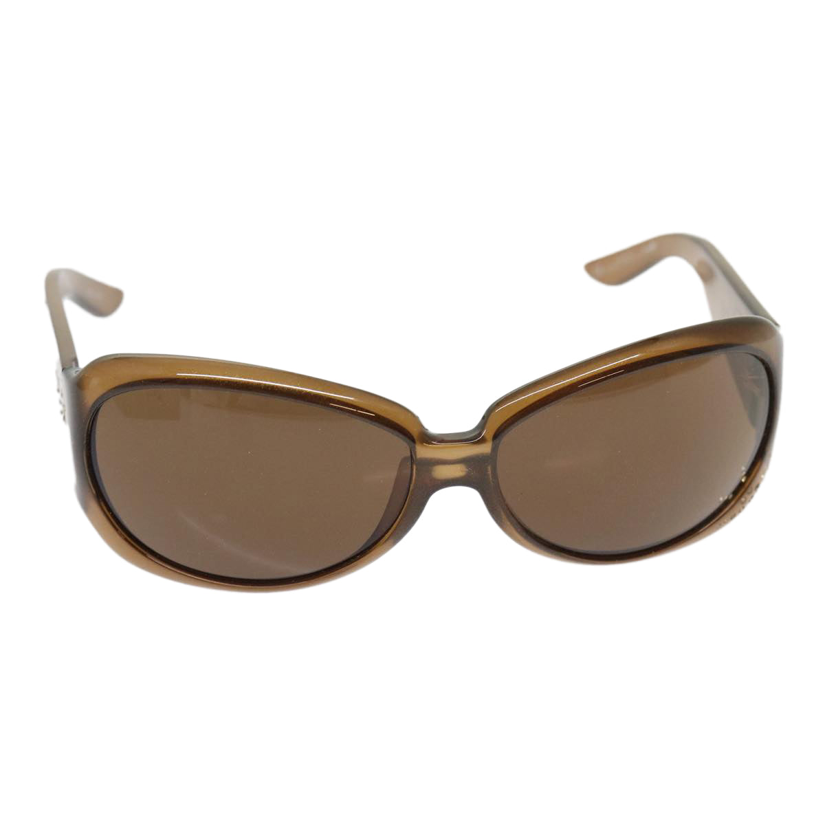 Christian Dior Sunglasses Plastic Brown Auth hk754