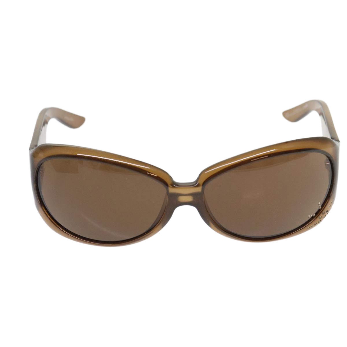 Christian Dior Sunglasses Plastic Brown Auth hk754 - 0