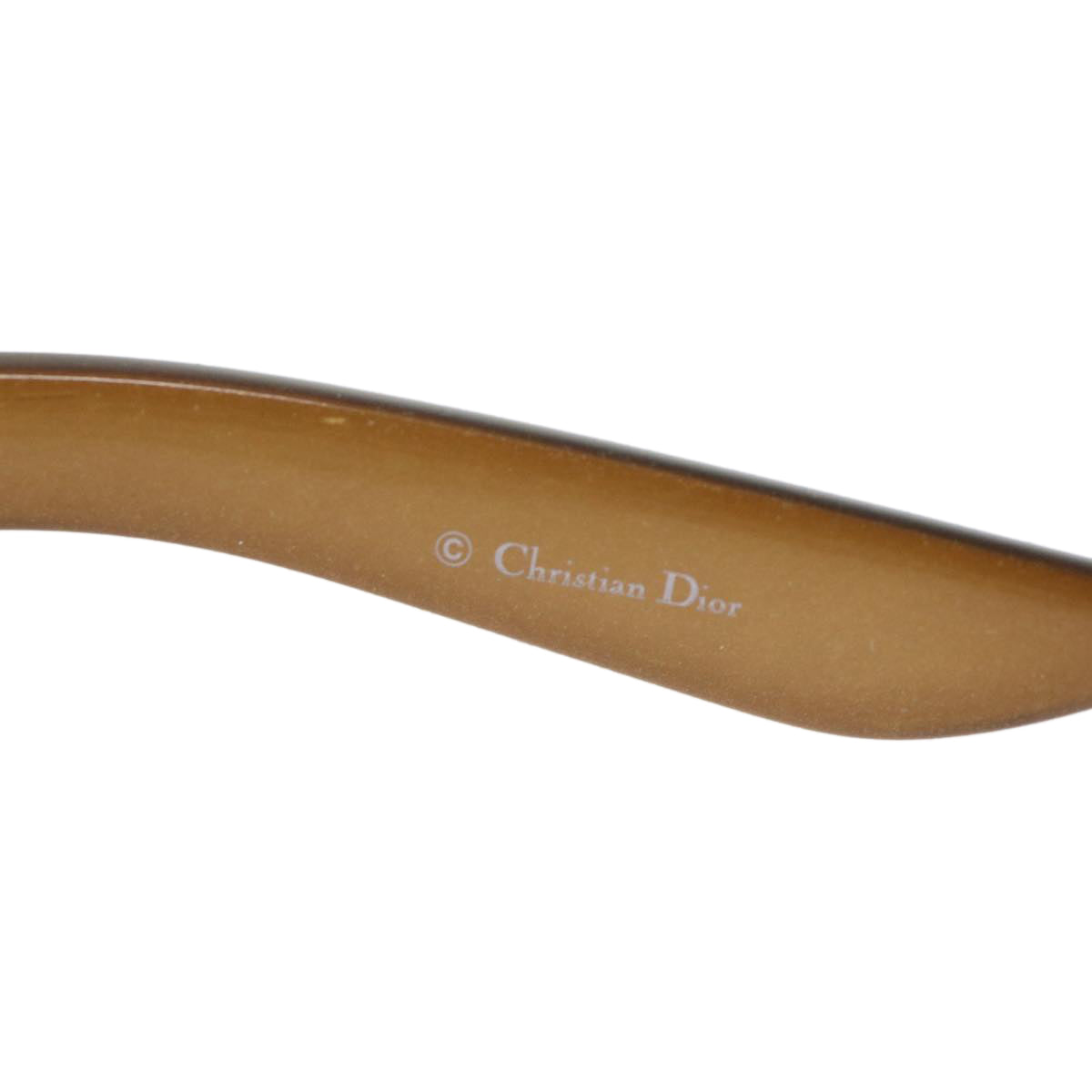 Christian Dior Sunglasses Plastic Brown Auth hk754