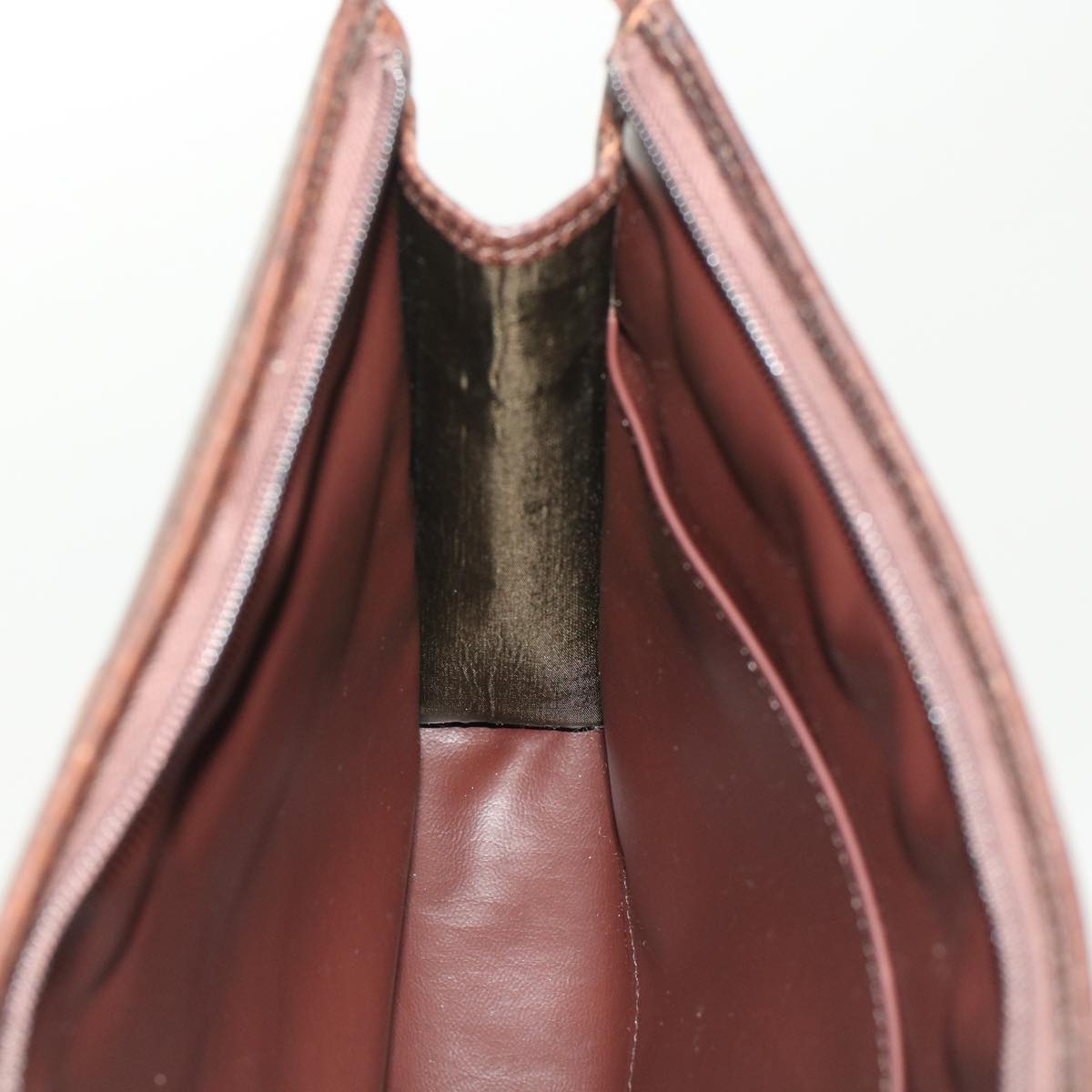 BURBERRY Nova Check Clutch Bag Canvas Leather Beige Brown Auth hk776