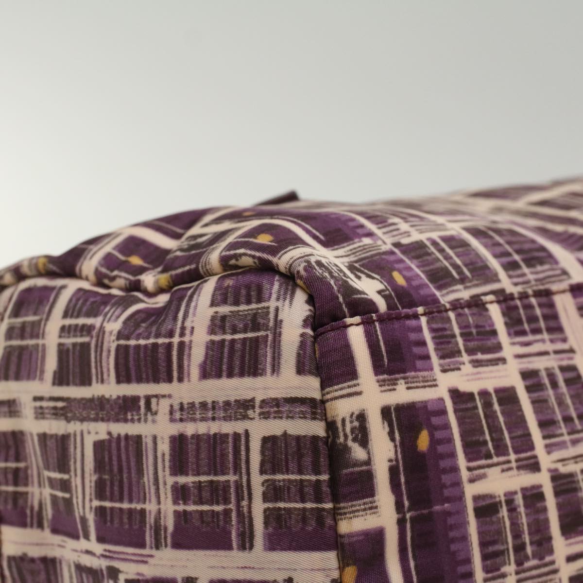 PRADA Shoulder Bag Nylon Purple Auth hk779