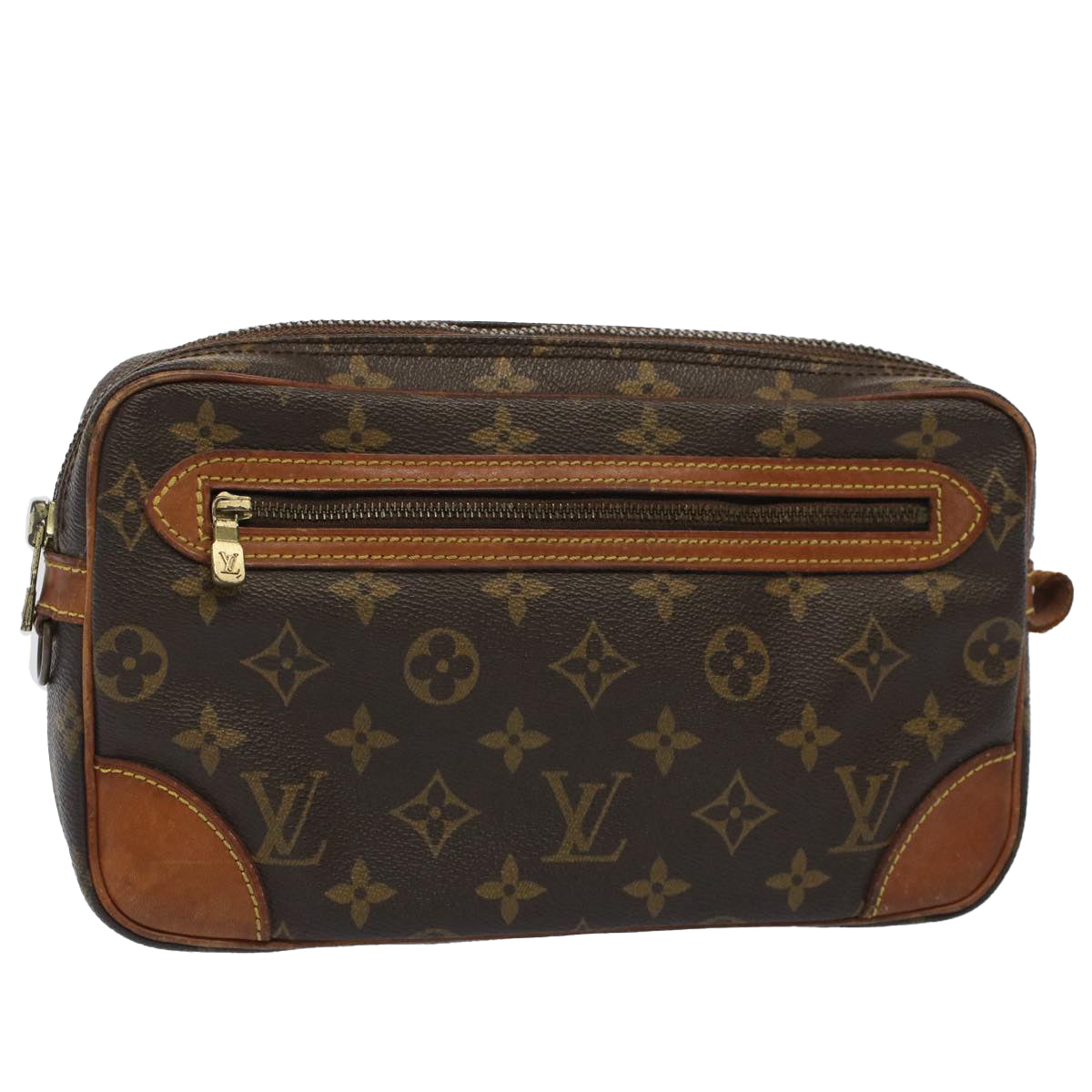 LOUIS VUITTON Monogram Marly Dragonne PM Clutch Bag M51827 LV Auth hk814