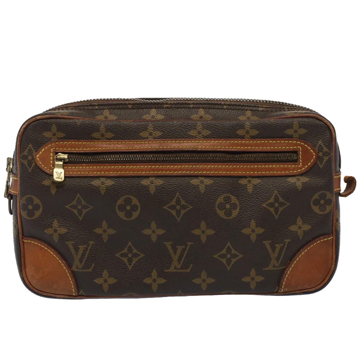 LOUIS VUITTON Monogram Marly Dragonne PM Clutch Bag M51827 LV Auth hk814