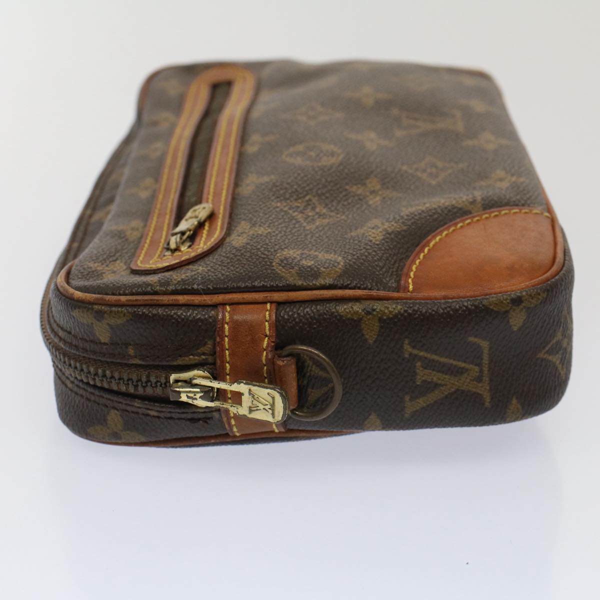 LOUIS VUITTON Monogram Marly Dragonne PM Clutch Bag M51827 LV Auth hk814