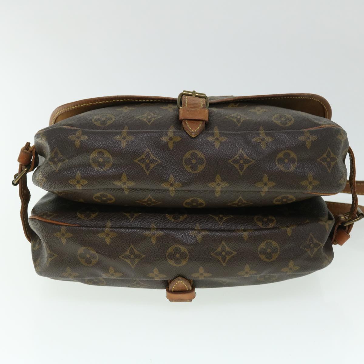 LOUIS VUITTON Monogram Saumur 30 Shoulder Bag M42256 LV Auth hk818