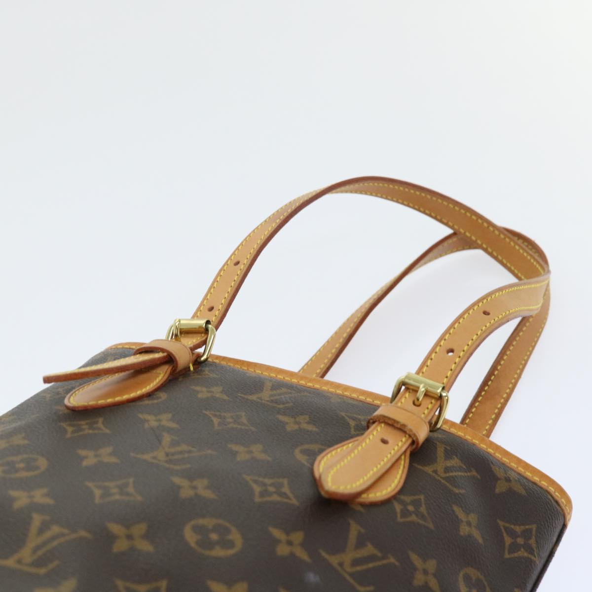 LOUIS VUITTON Monogram Bucket PM Shoulder Bag M42238 LV Auth hk823