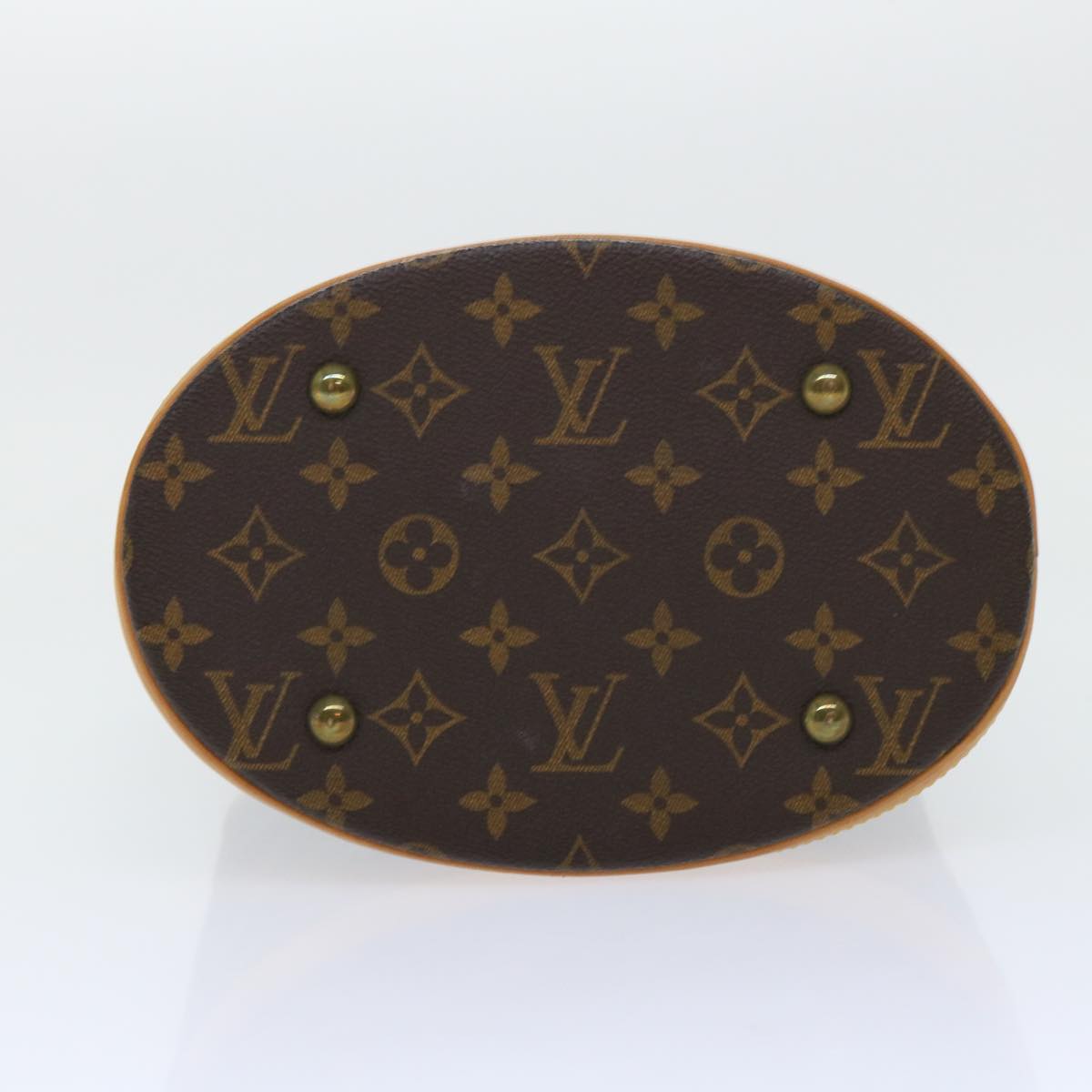 LOUIS VUITTON Monogram Bucket PM Shoulder Bag M42238 LV Auth hk823