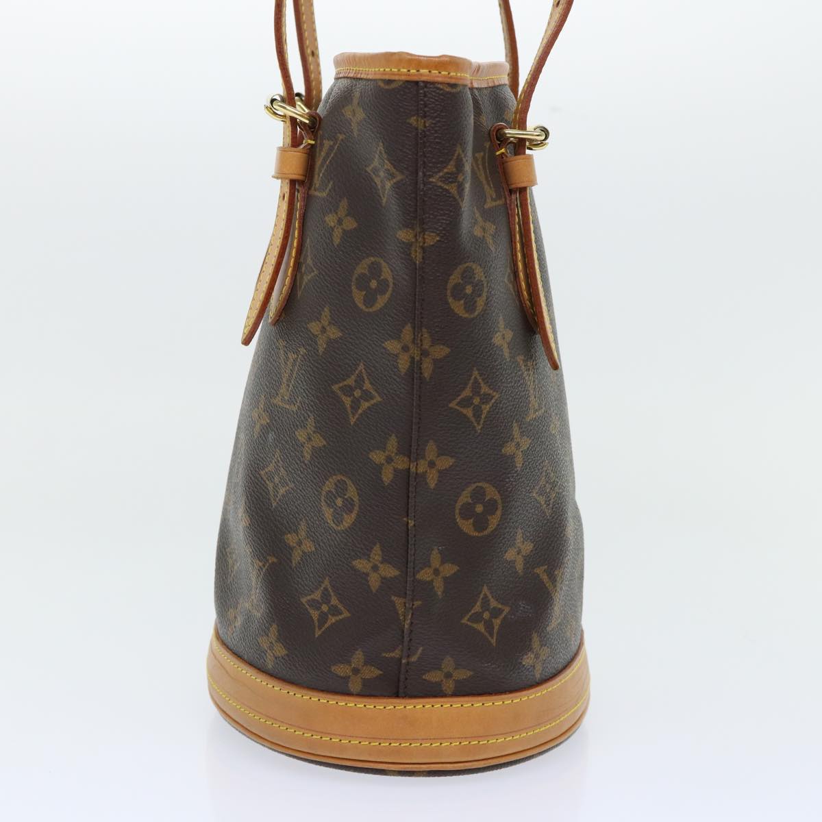 LOUIS VUITTON Monogram Bucket PM Shoulder Bag M42238 LV Auth hk823