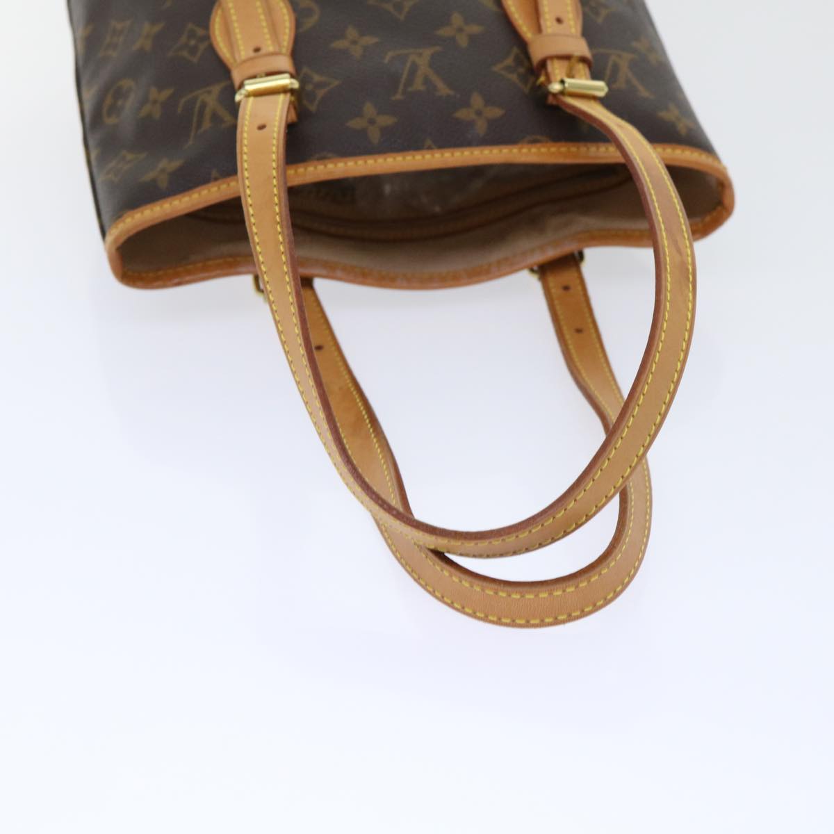 LOUIS VUITTON Monogram Bucket PM Shoulder Bag M42238 LV Auth hk823