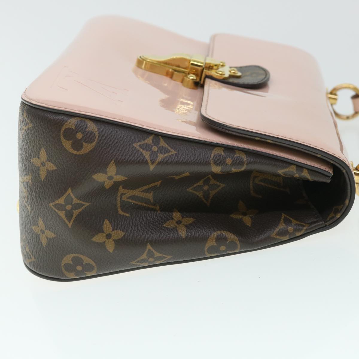 LOUIS VUITTON Monogram Vernis Cherry Wood PM Bag 2way Pink M53355 LV Auth hk845