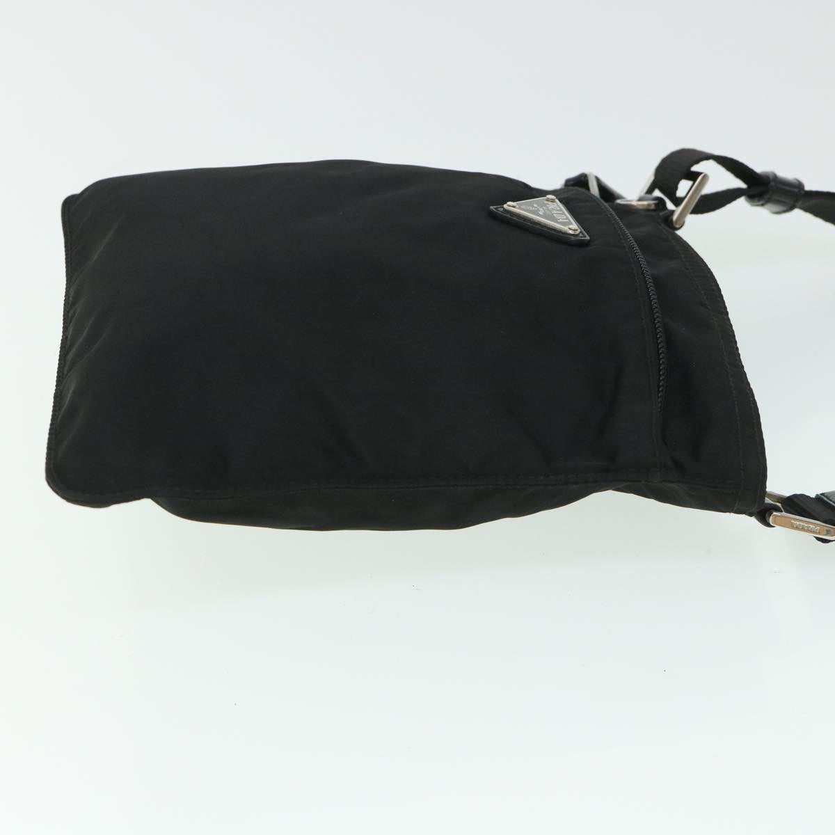 PRADA Shoulder Bag Nylon Black Auth hk858