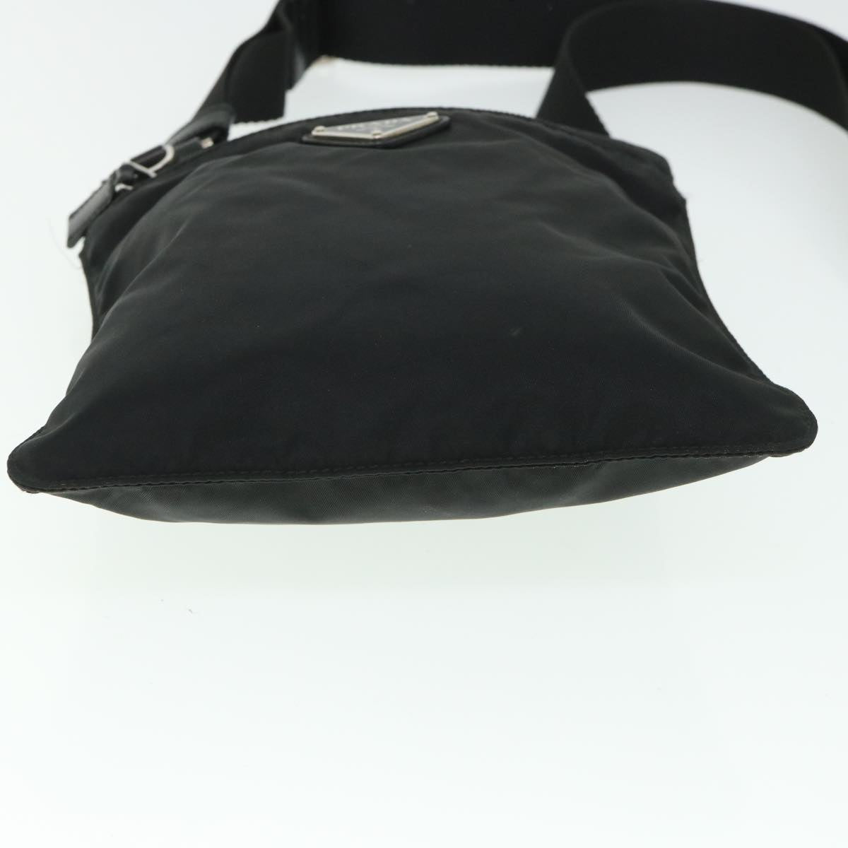 PRADA Shoulder Bag Nylon Black Auth hk858