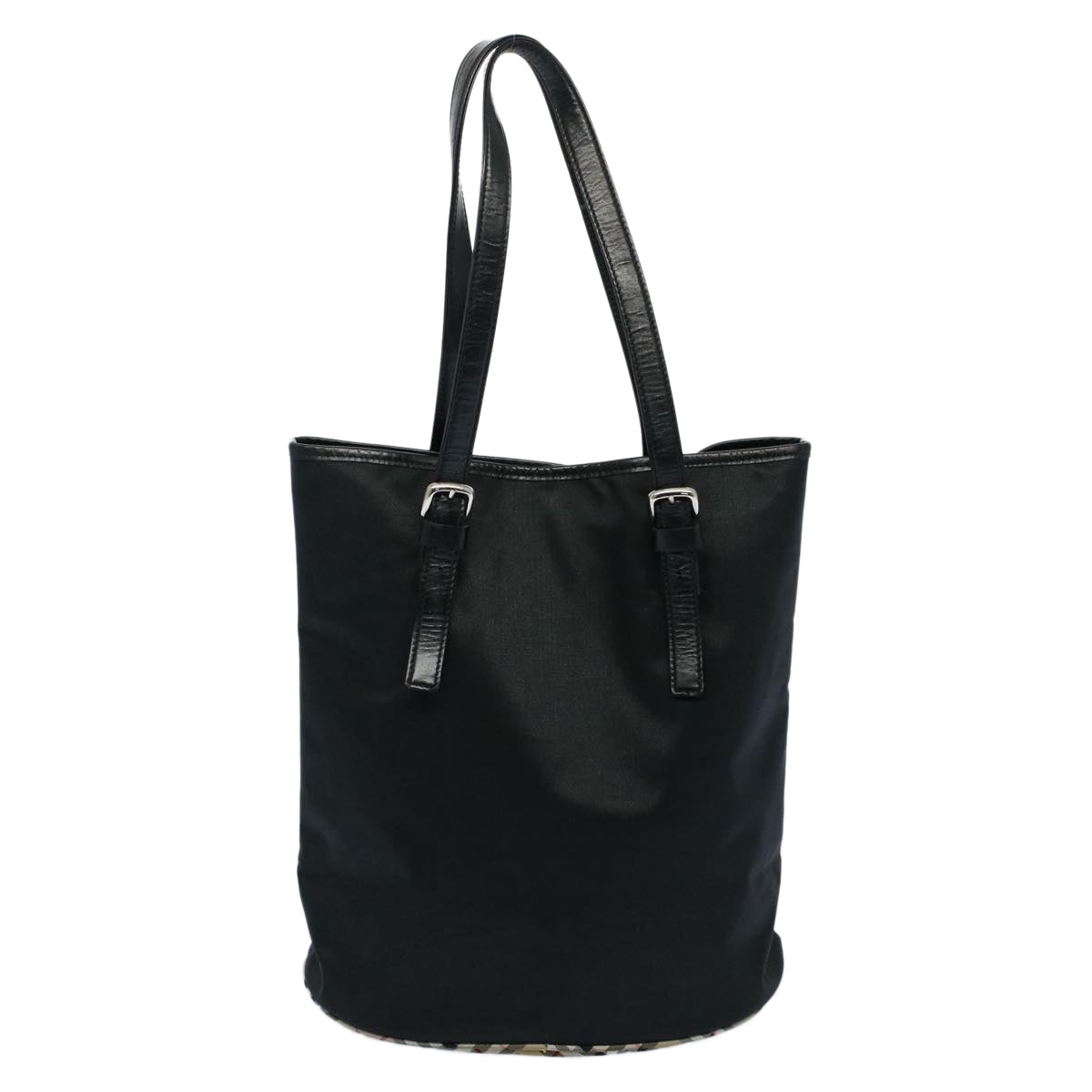Burberrys Shoulder Bag Nylon Black Auth hk862 - 0