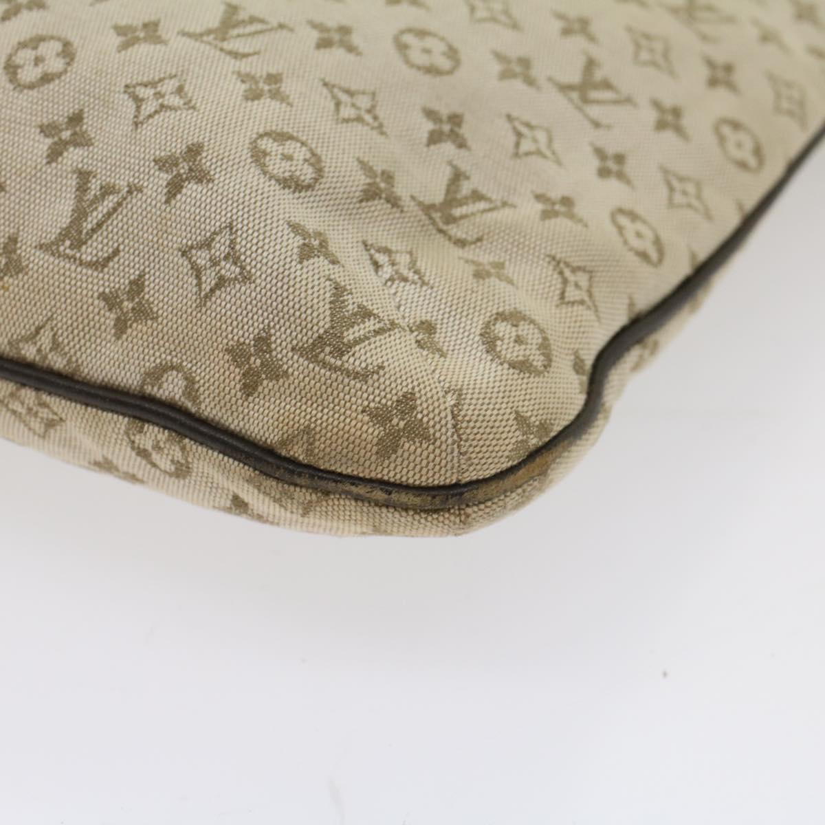 LOUIS VUITTON Monogram Mini Françoise Hand Bag 2way Khaki M92209 LV Auth hk863