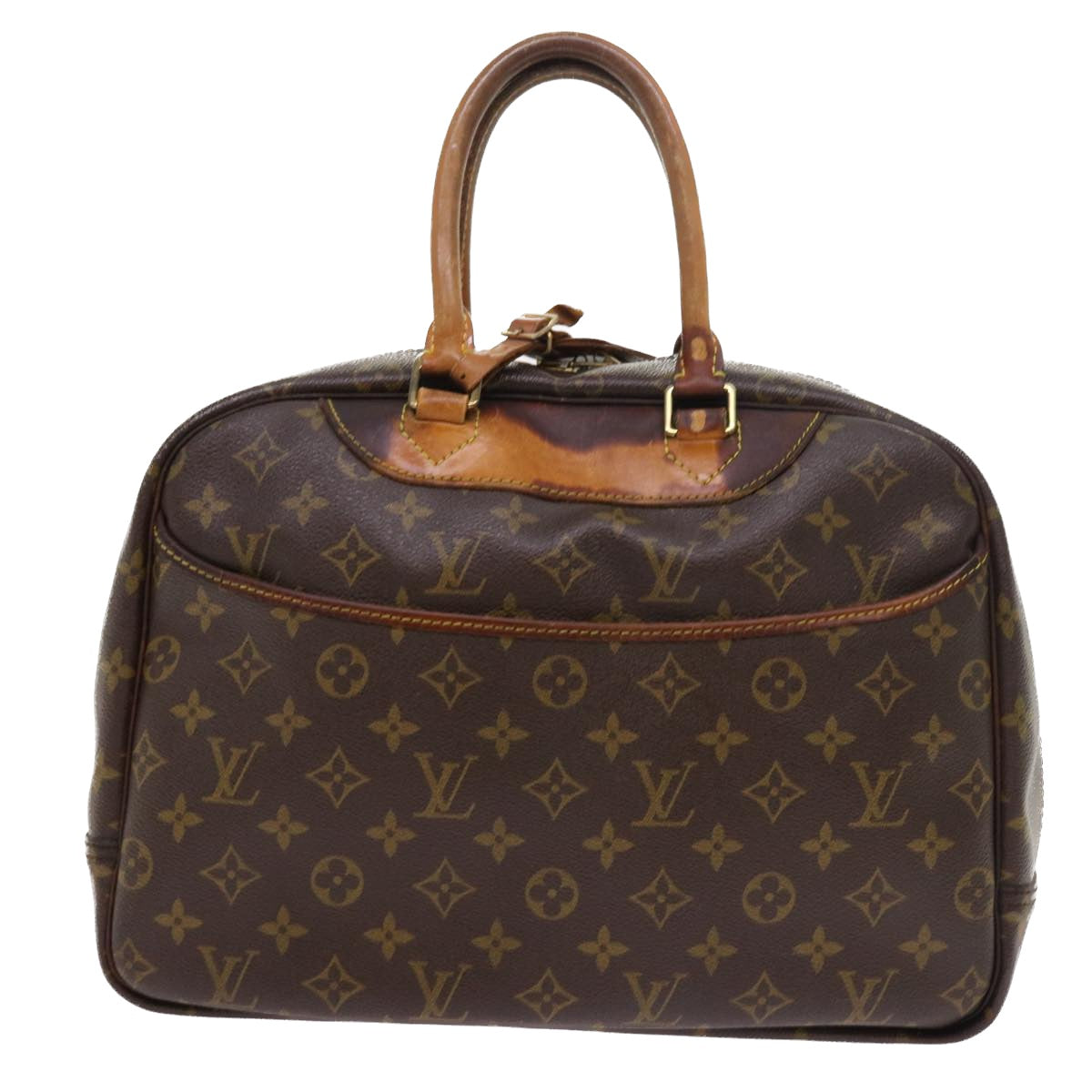 LOUIS VUITTON Monogram Deauville Hand Bag M47270 LV Auth hk864