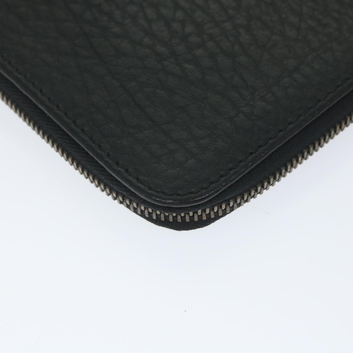Burberrys Briefcase Leather Black Auth hk882