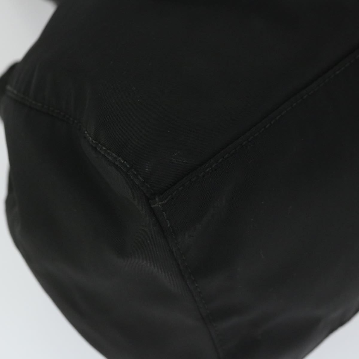 PRADA Hand Bag Nylon Black Auth hk884