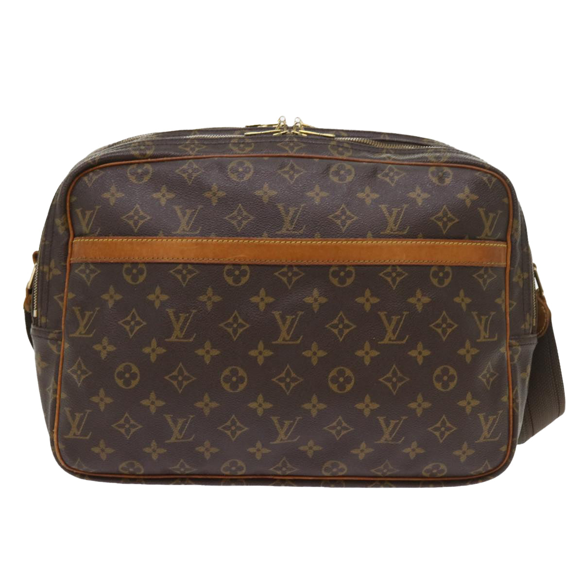 LOUIS VUITTON Monogram Reporter GM Shoulder Bag M45252 LV Auth hk885