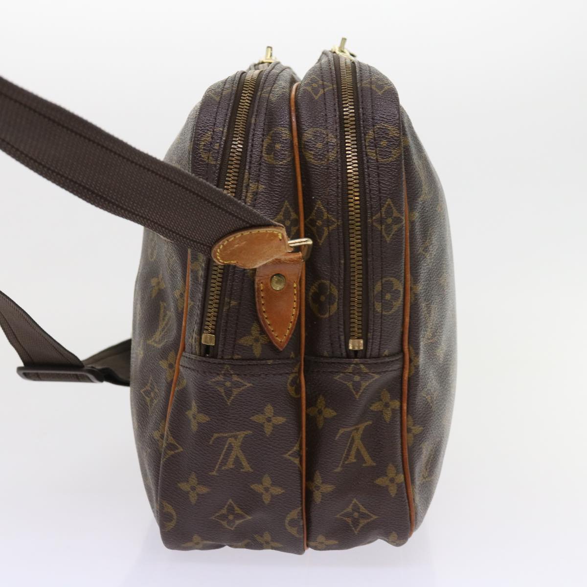 LOUIS VUITTON Monogram Reporter GM Shoulder Bag M45252 LV Auth hk885