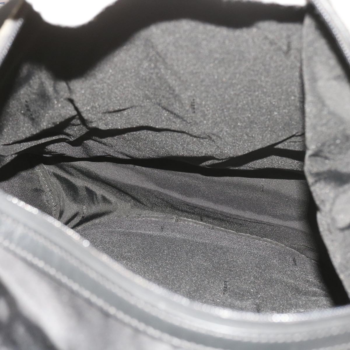 FENDI Backpack Nylon Leather Black Auth hk906