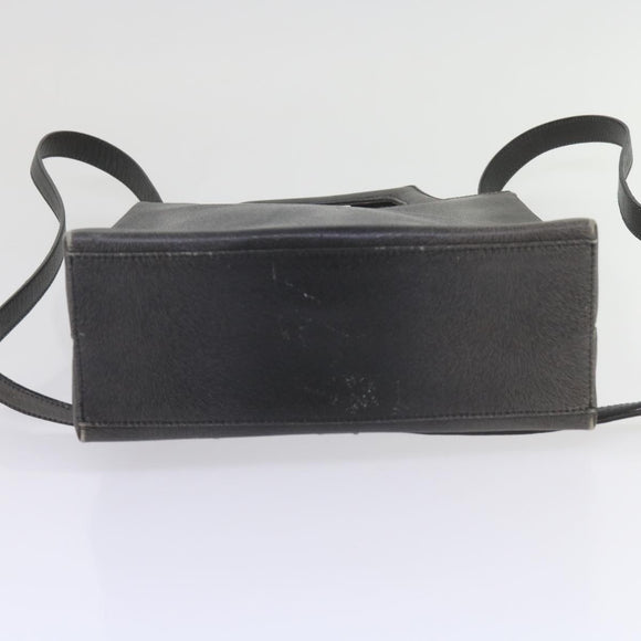 Salvatore Ferragamo Hand Bag Leather 2way Gray Auth hk919