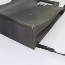 Salvatore Ferragamo Hand Bag Leather 2way Gray Auth hk919-10
